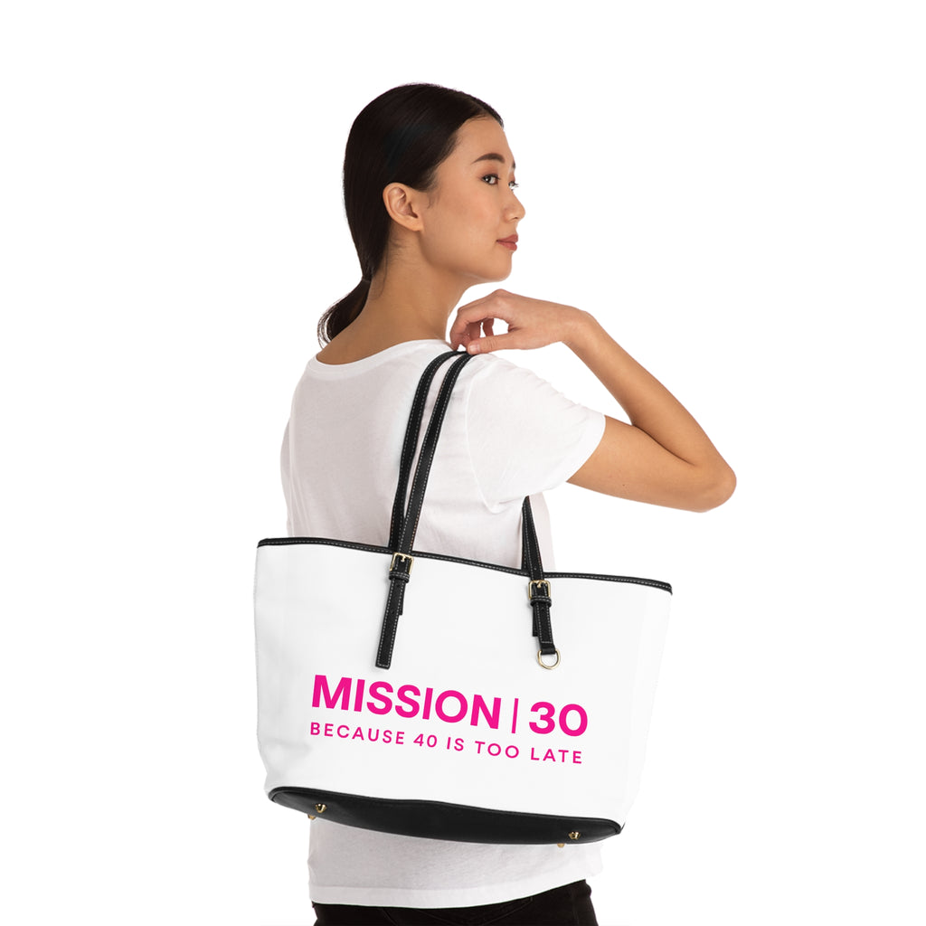 Mission 30 PU Leather Shoulder Bag - Celebrate Milestones in Style