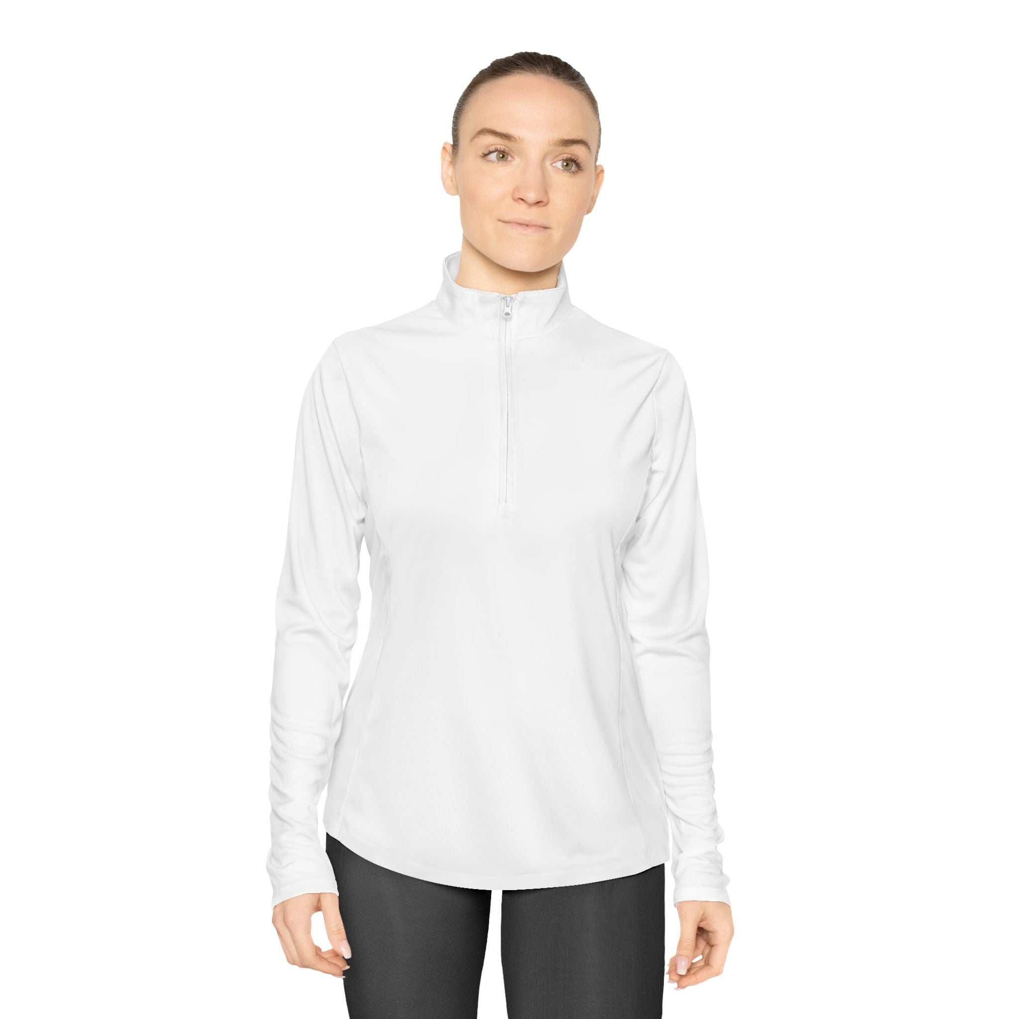 Mission 30 Lightweight Ladies Quarter-Zip Pullover — 'The Movement Starts Here' Women's Fitness Top