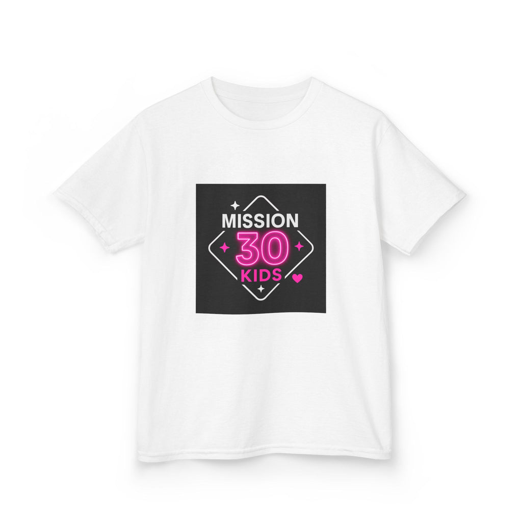Mission 30 Kids Tee - Fun and Inspiring Heavy Cotton Tee for Children