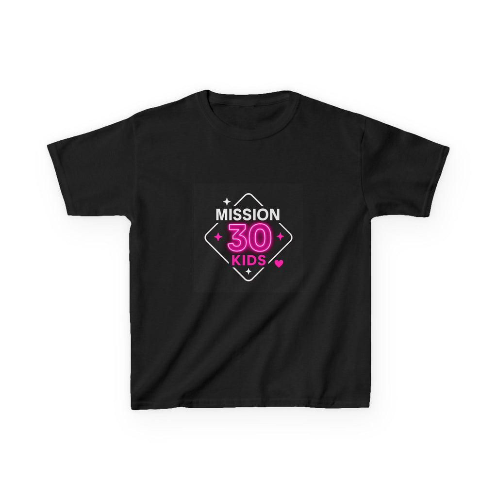 Mission 30 Kids Tee - Fun and Inspiring Heavy Cotton Tee for Children