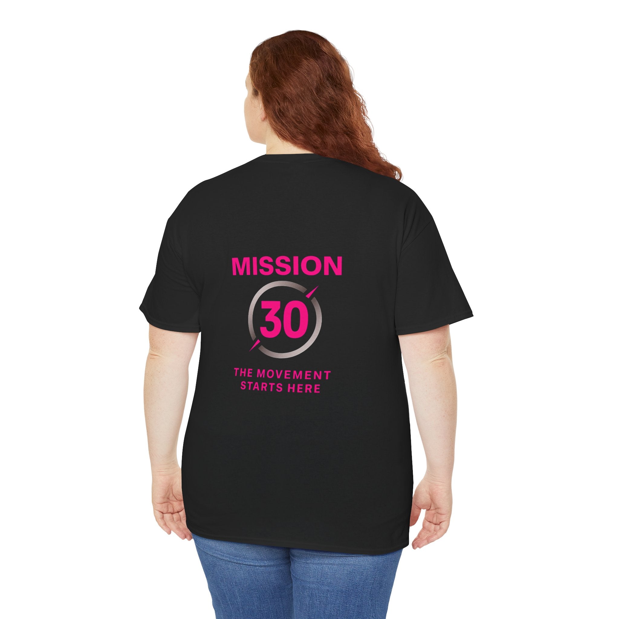 Mission 30 Tee — The Movement Starts Here, Fitness Challenge Shirt