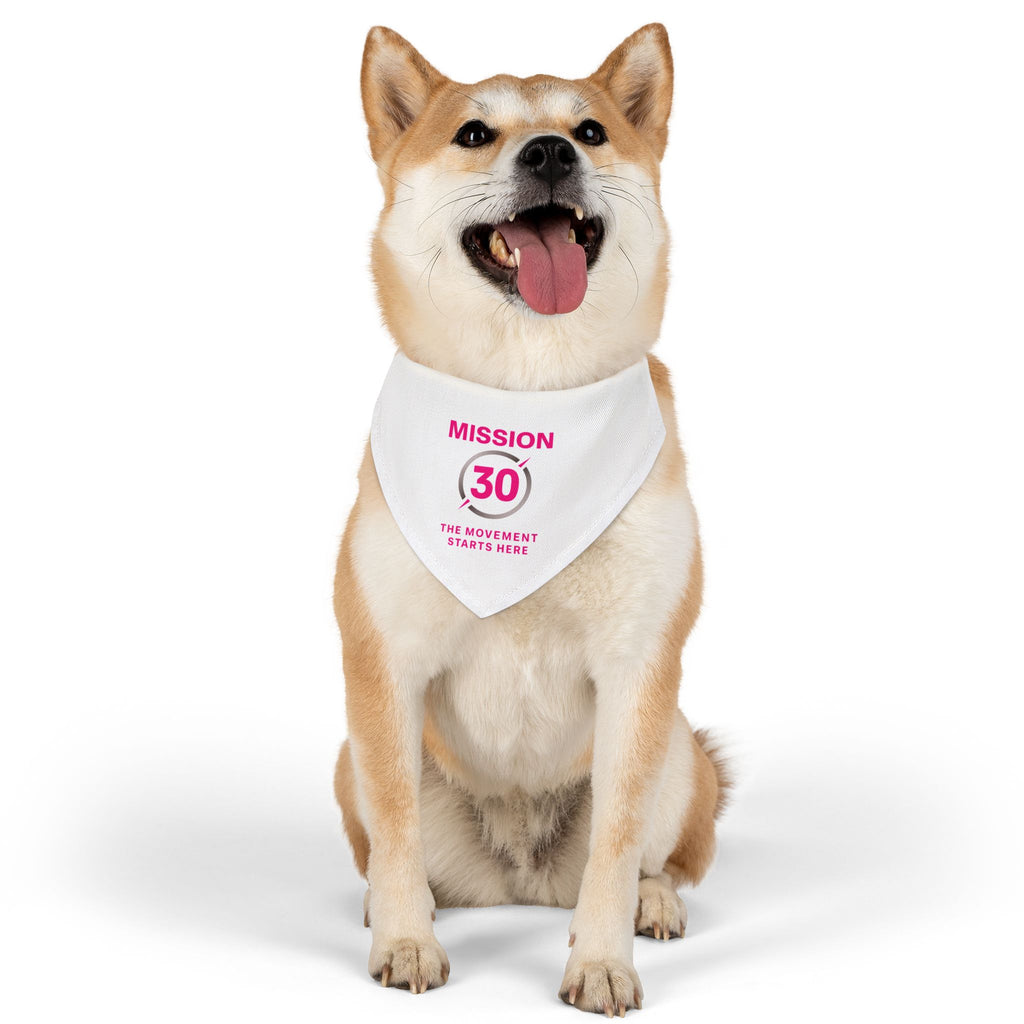 Mission 30 Pet Bandana Collar - Fun Accessory for Active Dogs