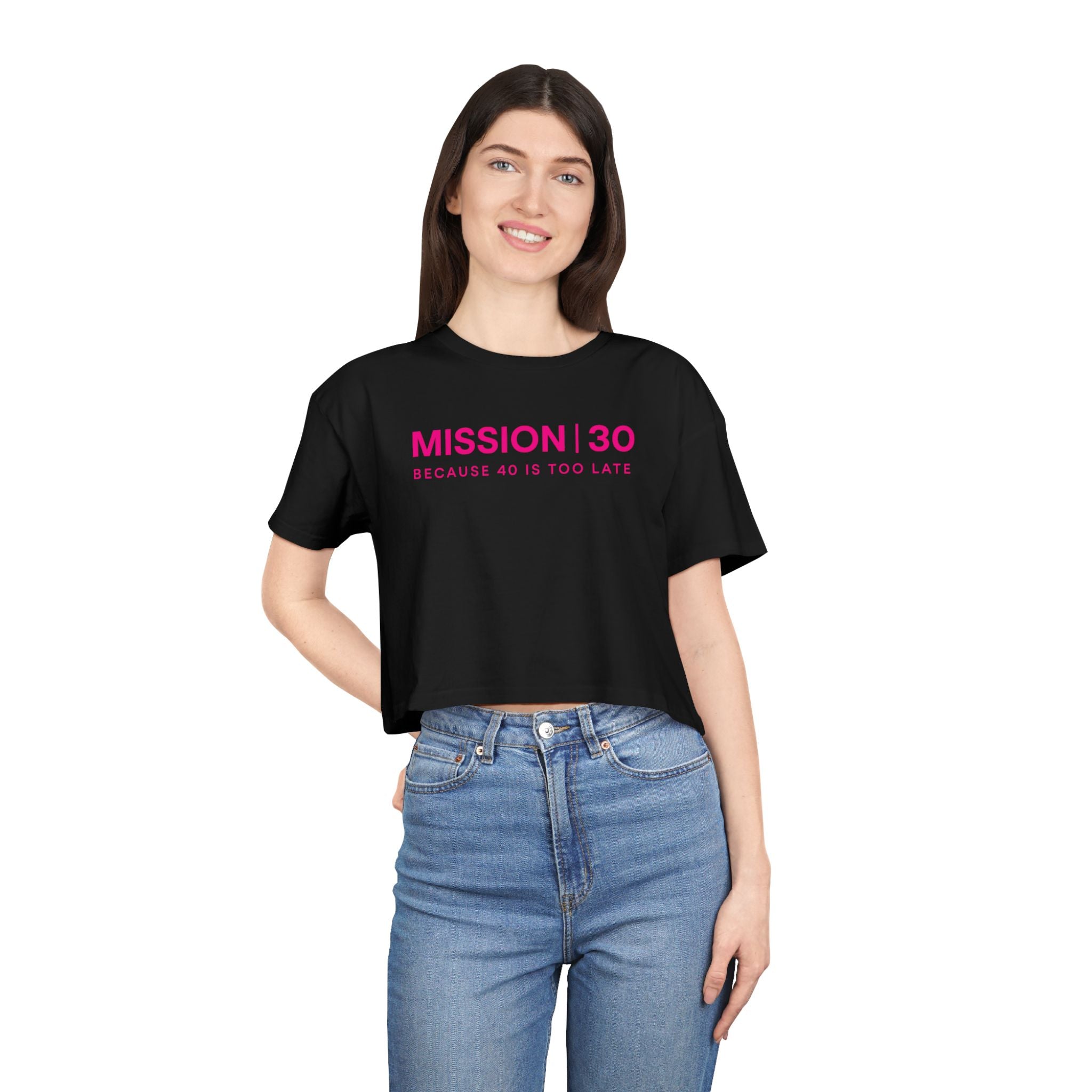 Women's Mission 30 Crop Tee