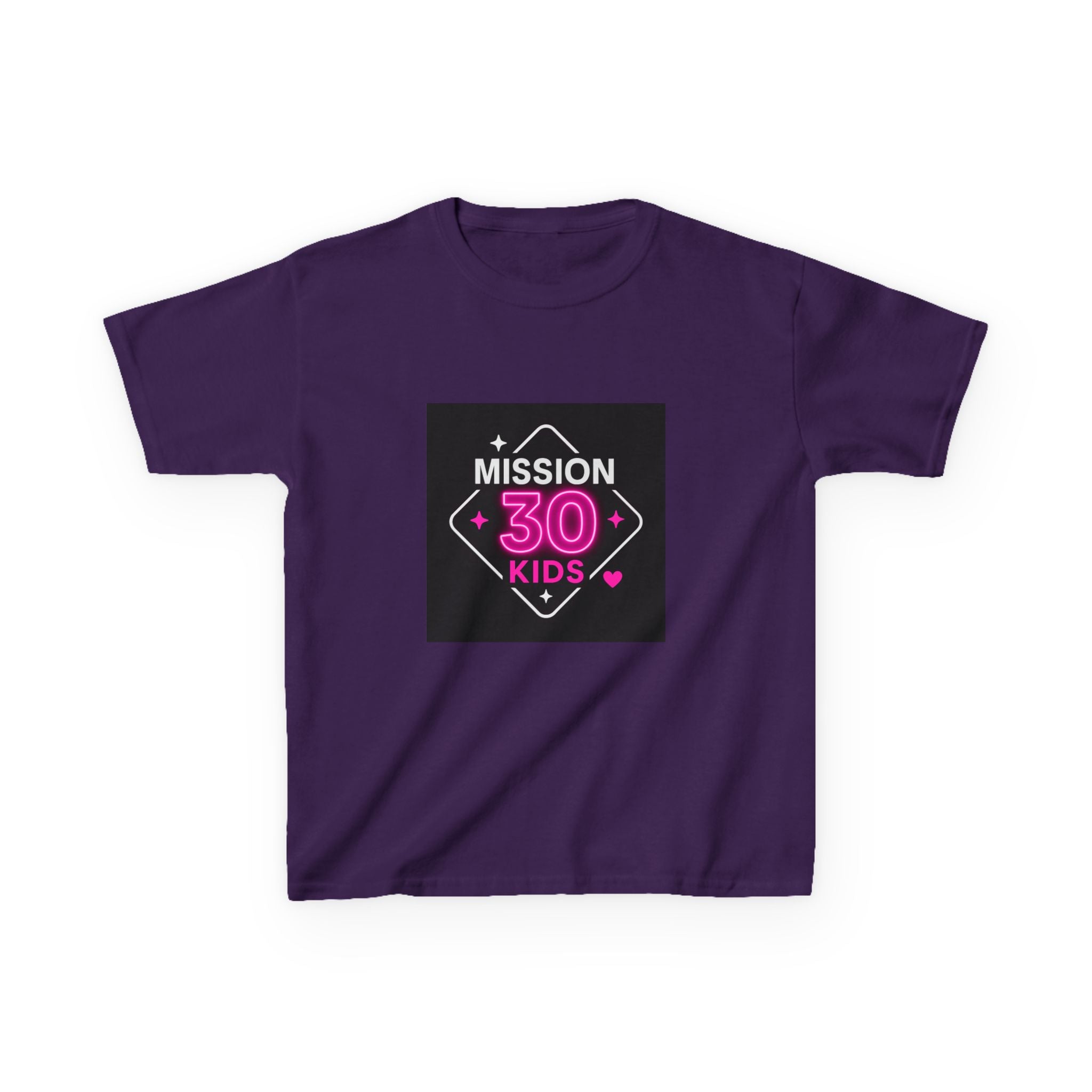 Mission 30 Kids Tee - Fun and Inspiring Heavy Cotton Tee for Children