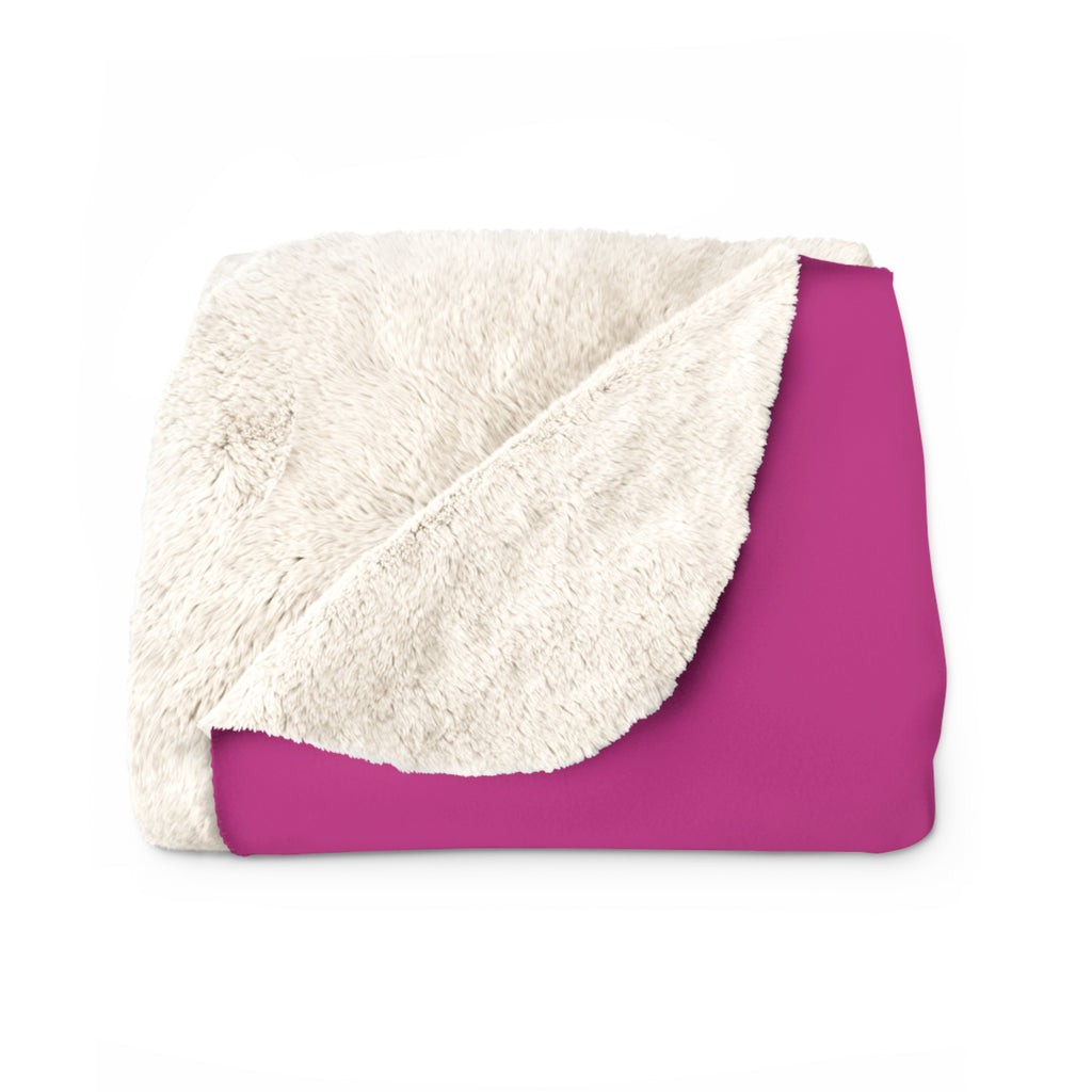Sherpa Blanket — "MISSION | 30 Because 40 Is Too Late" Cozy Throw for 30th Birthday Gifts
