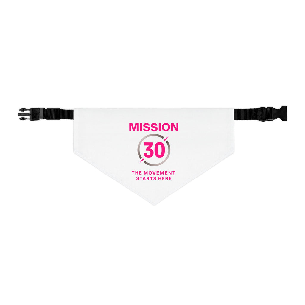 Mission 30 Pet Bandana Collar - Fun Accessory for Active Dogs