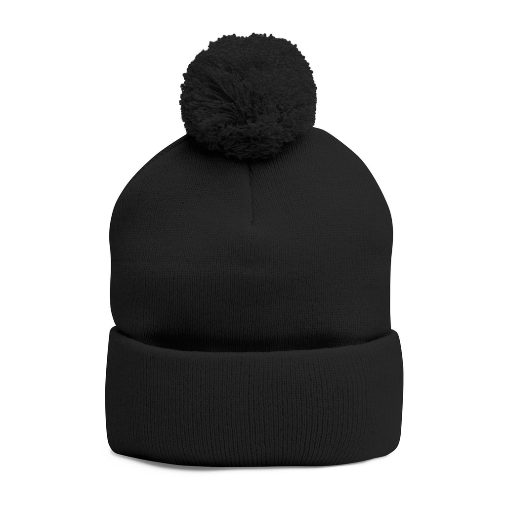 Mission 30 Embroidered Pom-Pom Beanie — "Because 40 Is Too Late" Knit Cap