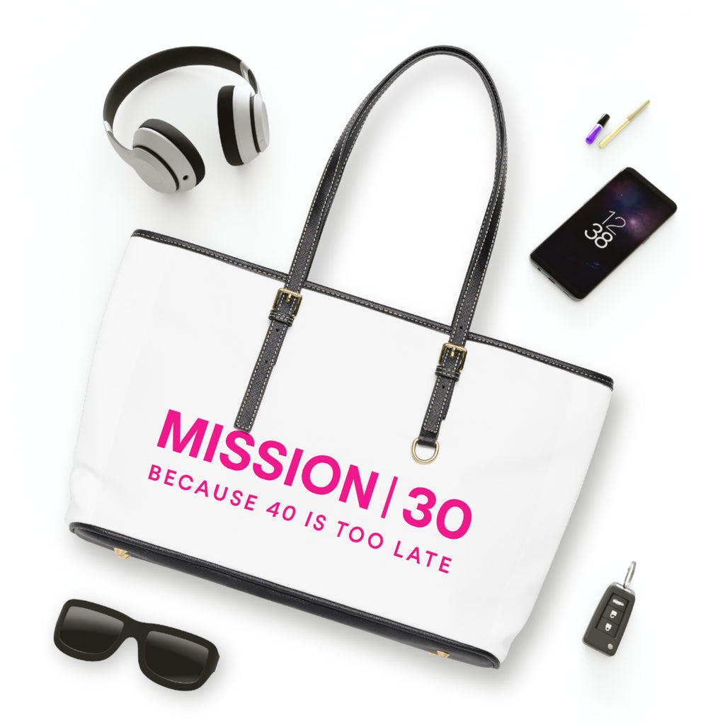 Mission 30 PU Leather Shoulder Bag - Celebrate Milestones in Style