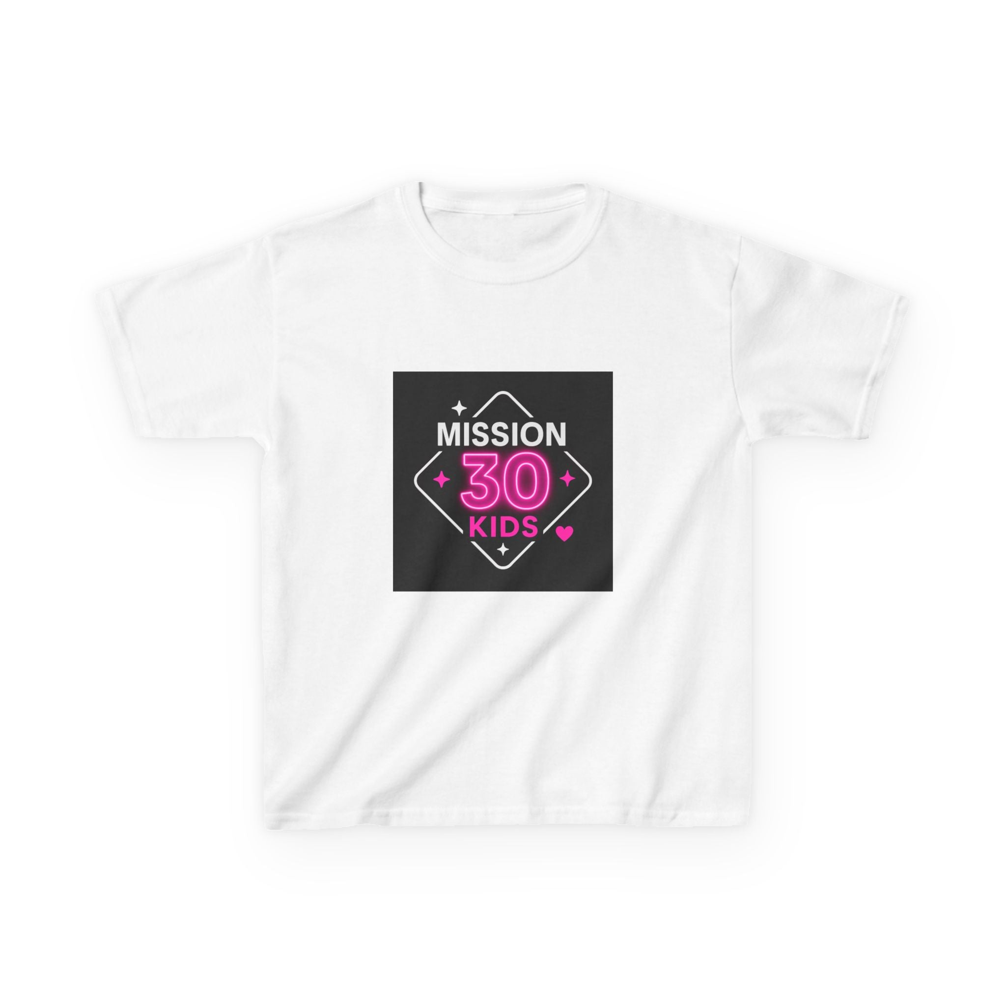 Mission 30 Kids Tee - Fun and Inspiring Heavy Cotton Tee for Children