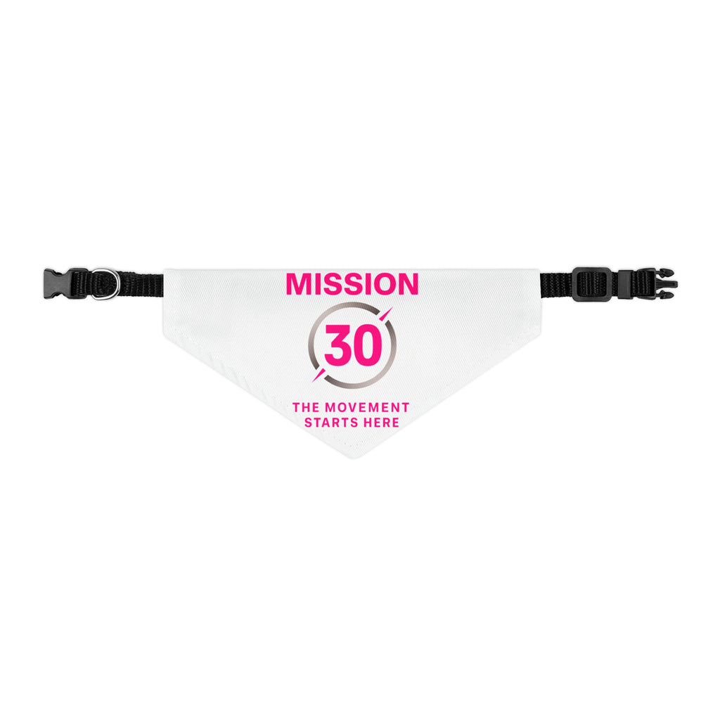 Mission 30 Pet Bandana Collar - Fun Accessory for Active Dogs