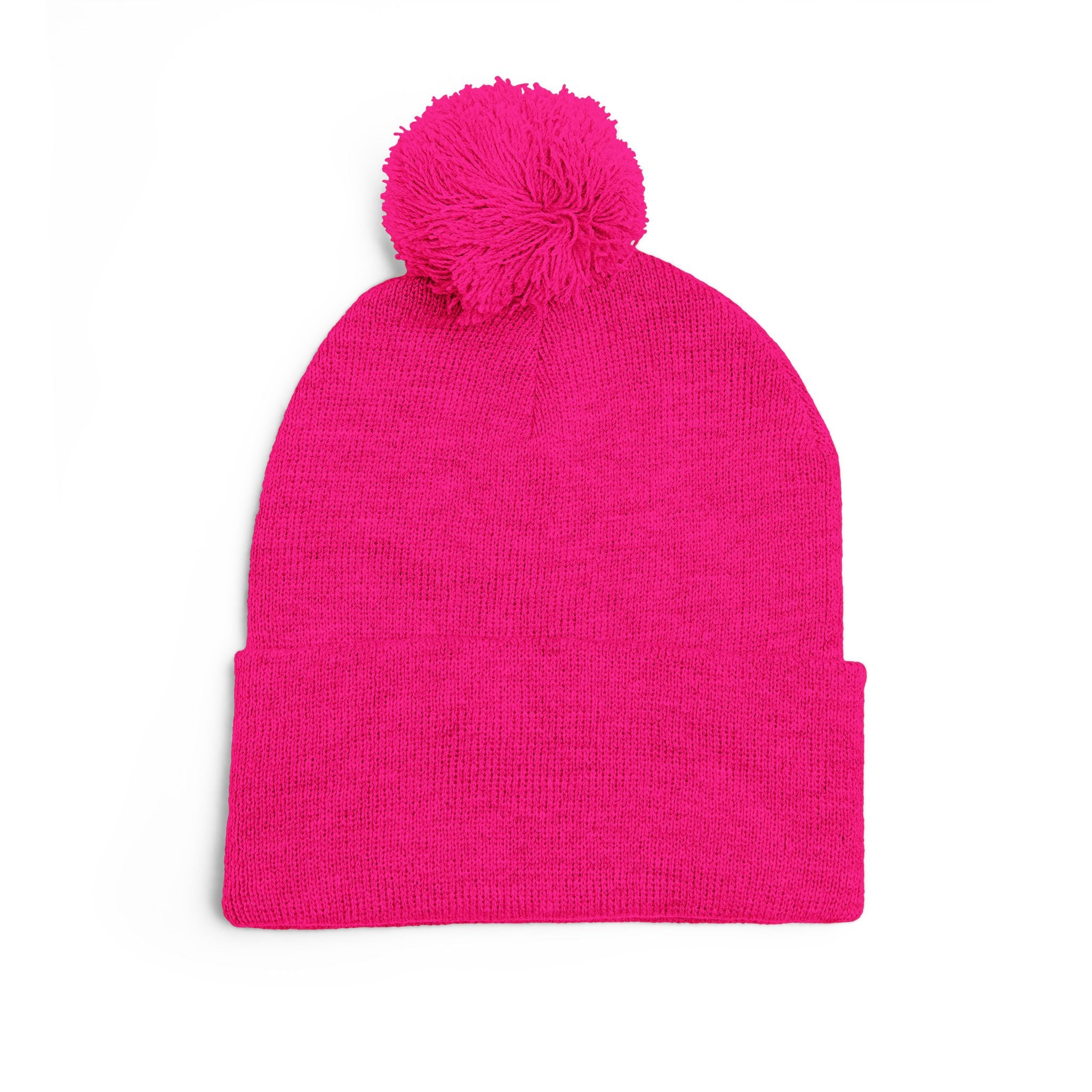 Mission 30 Embroidered Pom-Pom Beanie — "Because 40 Is Too Late" Knit Cap