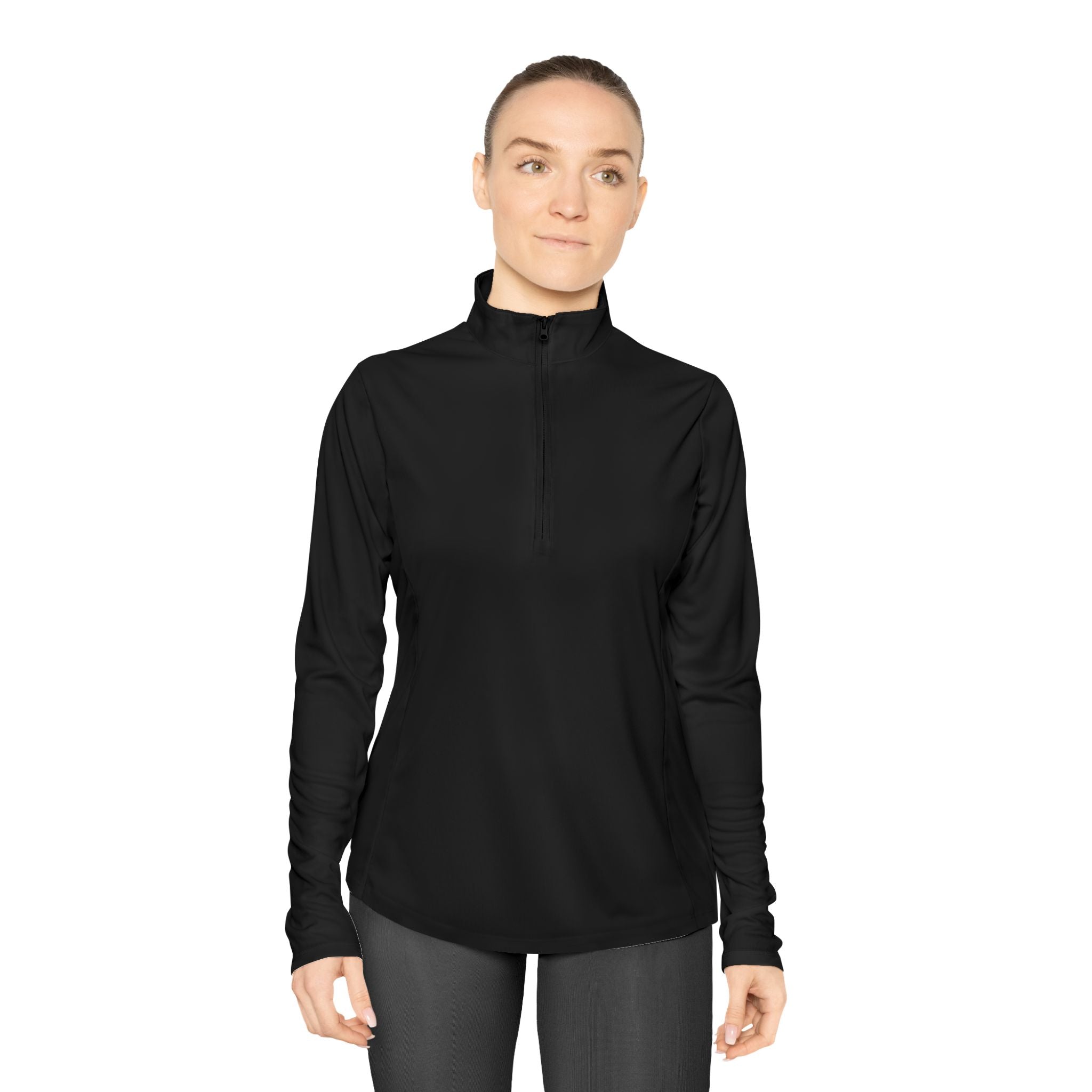 Mission 30 Lightweight Ladies Quarter-Zip Pullover — 'The Movement Starts Here' Women's Fitness Top