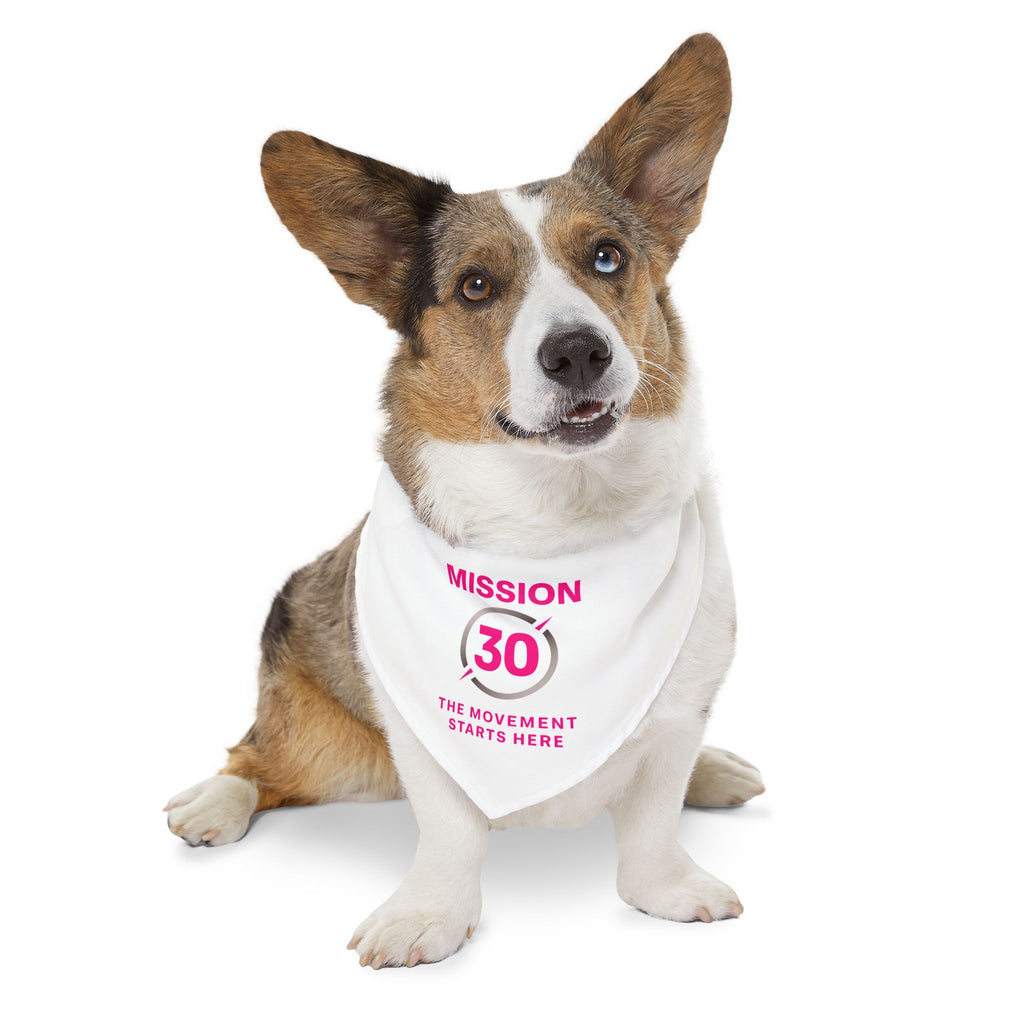 Mission 30 Pet Bandana Collar - Fun Accessory for Active Dogs