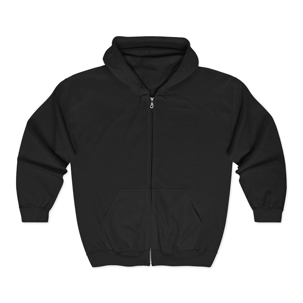 Mission 30 Zip Hoodie — "Because 40 Is Too Late" Motivational Back Print