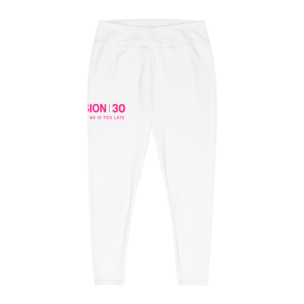 Leggings - Breast Cancer Awareness Supportive Design - Plus Size