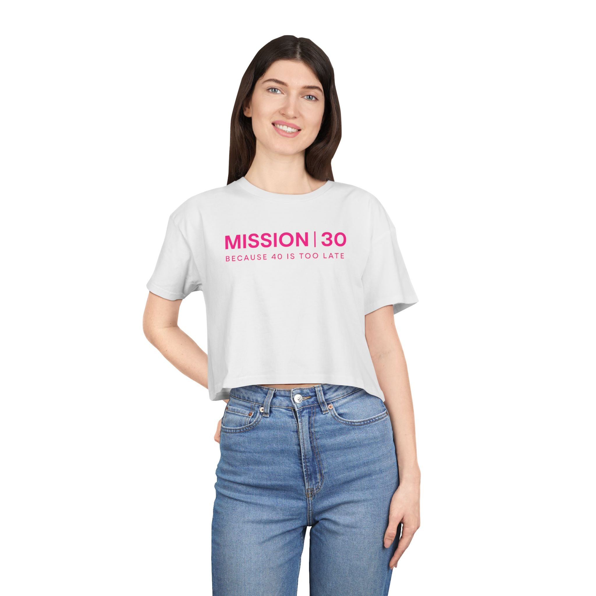 Women's Mission 30 Crop Tee