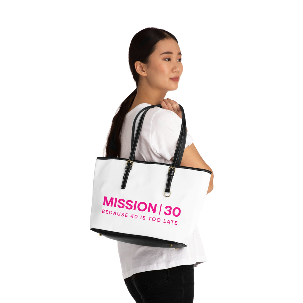 Mission 30 PU Leather Shoulder Bag - Celebrate Milestones in Style